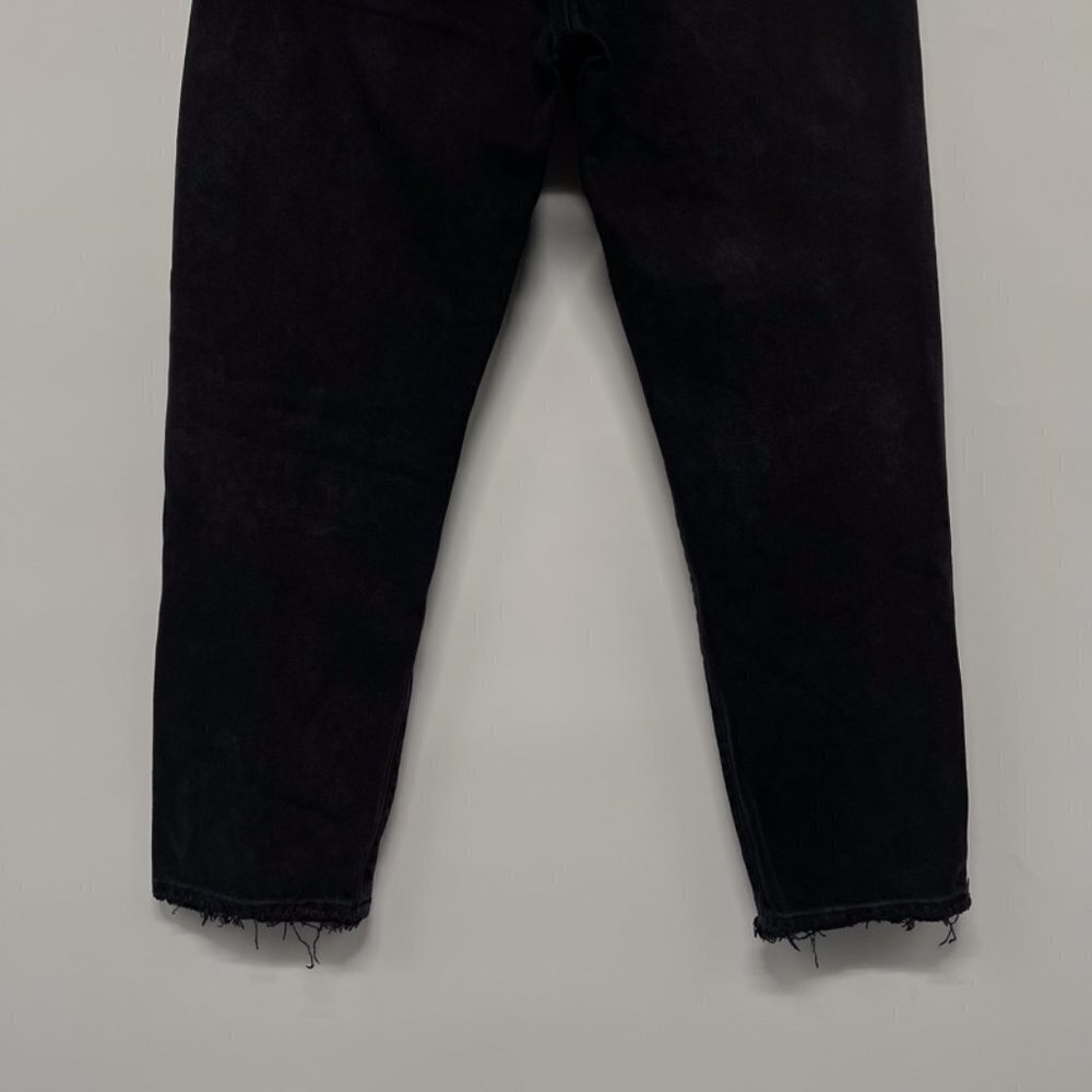 American Eagle Hi-Rise Girlfriend High Waisted Black Denim Jeans 4 X-Short - Picture 6 of 9